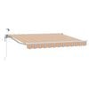 vidaXL Auvent r&eacute;tractable &eacute;lectrique Bleu, Orange, Blanc 3 x 2,5 m