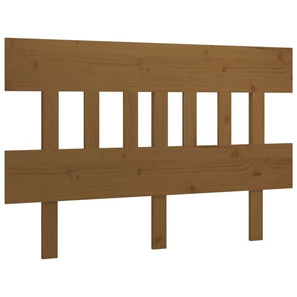 vidaXL T&ecirc;te de lit Marron miel 183,5x3x81 cm Bois massif de pin