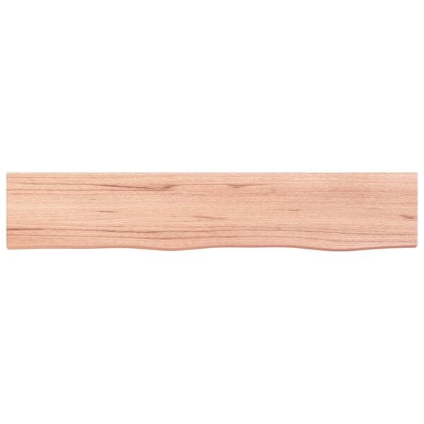 vidaXL Étagère murale marron clair 100x20x6cm bois chêne massif traité