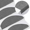 vidaXL Tapis d'escalier auto-adh&eacute;sifs 10 pcs gris 65x22,5x3,5 cm