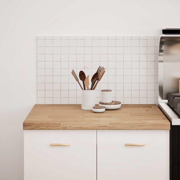 vidaXL Plan de travail de cuisine bois de chêne massif rectangulaire