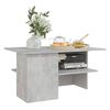 vidaXL Table basse gris b&eacute;ton 90x60x46,5 cm bois d'ing&eacute;nierie