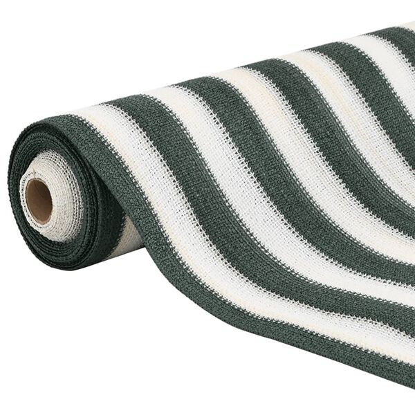 vidaXL Filet brise-vue vert et blanc 1,5x10 m PEHD 150 g/m²