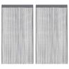 vidaXL Rideaux à fils 2 pièces Anthracite 140x250 cm
