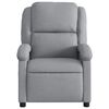 vidaXL Fauteuil de massage inclinable Gris clair Tissu