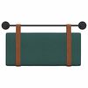 vidaXL T&ecirc;te de lit suspendue Uni Vert fonc&eacute; 90 x 55 x 5 cm PU antique