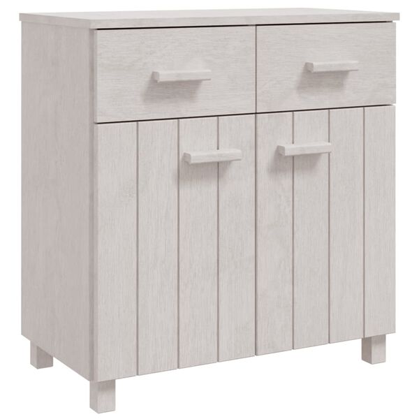 vidaXL Buffet HAMAR Blanc 79x40x80 cm Bois massif de pin