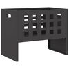 vidaXL Boule de feu Noir 50 x 30 x 40 cm Acier