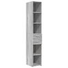 vidaXL Armoire de rangement mince sonoma gris 30x42,5x225 cm