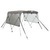 vidaXL Toit bimini &agrave; 3 arceaux parois en maille 183x(185-198)x137 cm
