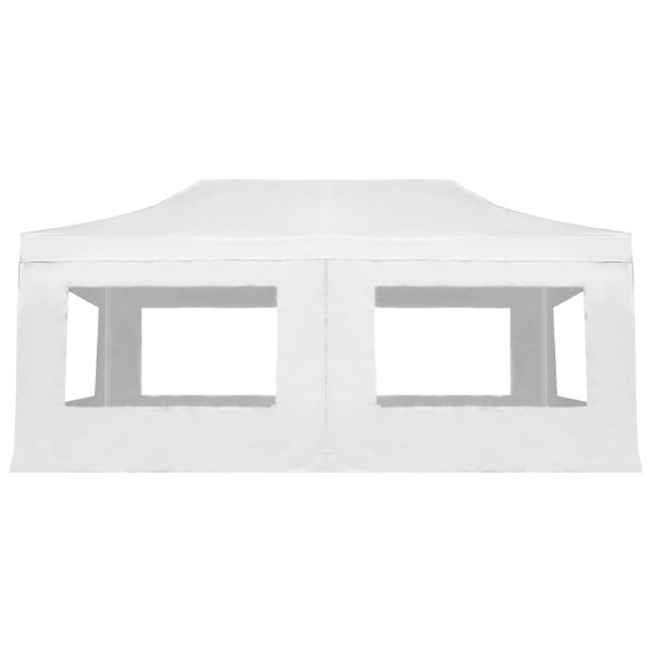 vidaXL Tente de réception pliable avec parois Aluminium 6 x 3 m Blanc