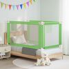 vidaXL Barri&egrave;re de s&eacute;curit&eacute; de lit d'enfant Vert 150x25 cm Tissu