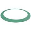 vidaXL Coussin de protection PE vert pour trampoline rond 4,57 m