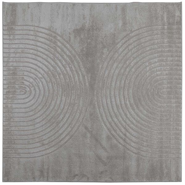 vidaXL Tapis de surface Carr&eacute; Gris 120 x 120 cm