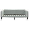 vidaXL Lit de repos sans matelas gris clair 80x200 cm velours