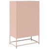 vidaXL Buffet haut rose 68x39x111,5 cm acier