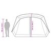vidaXL Tente familiale avec LED 10 personnes lib&eacute;ration rapide