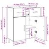 vidaXL Buffet Bois ancien 34 x 69,5 x 89 cm Bois d'ing&eacute;nierie