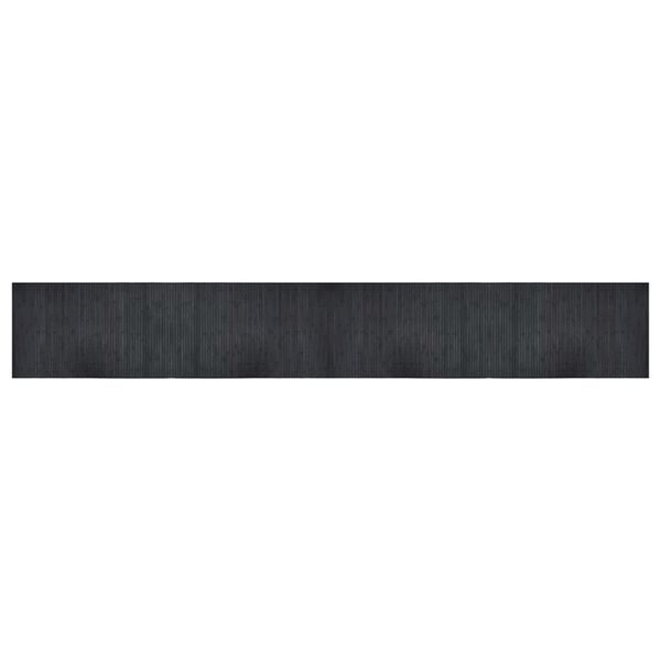 vidaXL Tapis rectangulaire gris 60x400 cm bambou