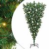 vidaXL Sapins de No&euml;l artificiels pr&eacute;-&eacute;clair&eacute;s &agrave; l'envers avec ensemble de boules
