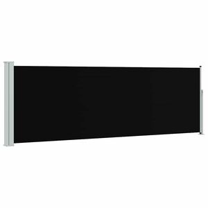 vidaXL Auvent lat&eacute;ral r&eacute;tractable de patio 100x300 cm Noir