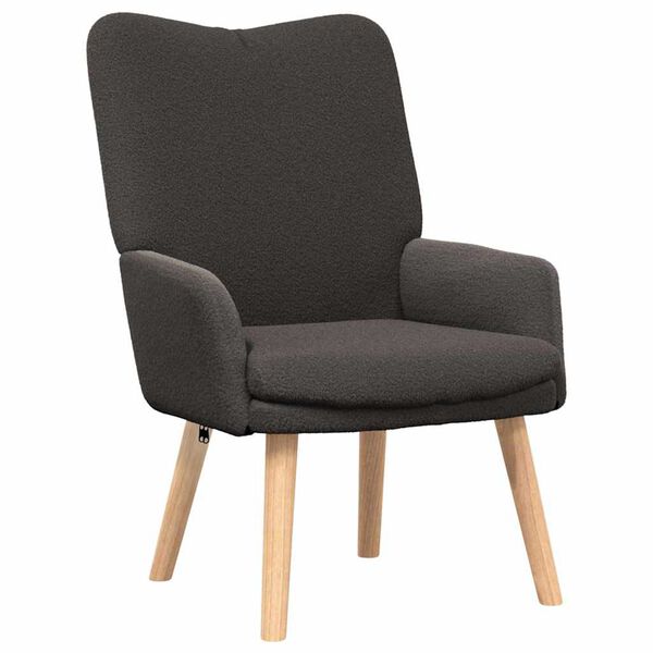 vidaXL fauteuil Gris fonc&eacute; 63 x 67 x 94 cm