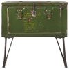 vidaXL Coffre de rangement Style militaire 68x24x66 cm Fer