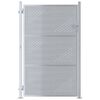 vidaXL Porte de Jardin 85 x 120 cm Acier inoxydable Verrouillable