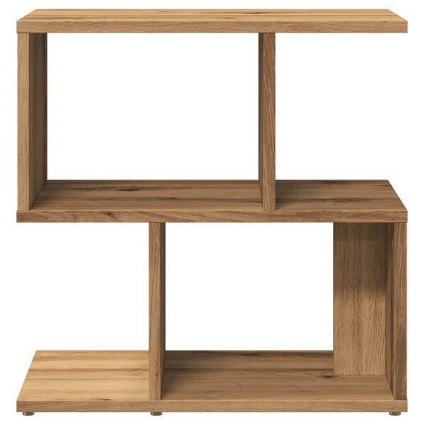 vidaXL Table de chevet ch&ecirc;ne artisanal 50x30x51,5 cm bois d'ing&eacute;nierie