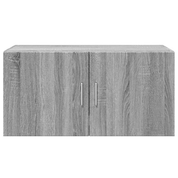 vidaXL Armoire murale sonoma gris 80x42,5x40 cm bois d'ing&eacute;nierie