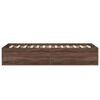 vidaXL Cadre de lit sans matelas ch&ecirc;ne marron 90x190 cm