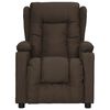 vidaXL Fauteuil de massage Marron fonc&eacute; Tissu