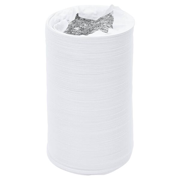 vidaXL Conduit de ventilation aluminium et PVC 6 m &Oslash;12,5 cm