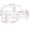 vidaXL Chaises de jardin avec coussins lot de 2 bois de pin impr&eacute;gn&eacute;