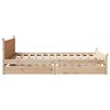 vidaXL Cadre de lit sans matelas 150x200 cm bois de pin massif