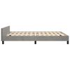 vidaXL Cadre de lit sans matelas gris clair 140x200 cm velours