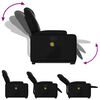 vidaXL Fauteuil inclinable de massage Noir Similicuir