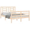 vidaXL Cadre de lit sans matelas 140x190 cm bois massif