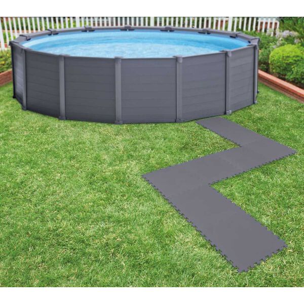 Intex Protecteur de sol rembourré verrouillable 8pcs 50x50x0,5cm 1,9m²