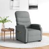 vidaXL Fauteuil de massage inclinable Gris clair Tissu
