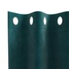 vidaXL Rideaux occultants 2 pcs Vert foncé 140 x 225 cm Velours