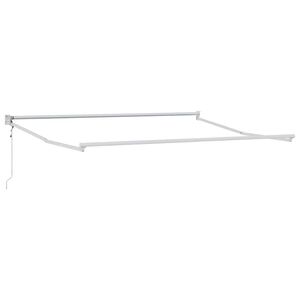 vidaXL Cadre de store r&eacute;tractable Blanc 300 x 250 cm Aluminium