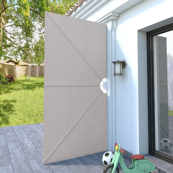 vidaXL Auvent lat&eacute;ral pliable de terrasse Cr&egrave;me 300 x 150 cm