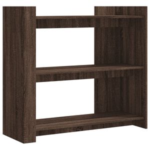 vidaXL Table console ch&ecirc;ne marron 100x35x90 cm bois d'ing&eacute;nierie
