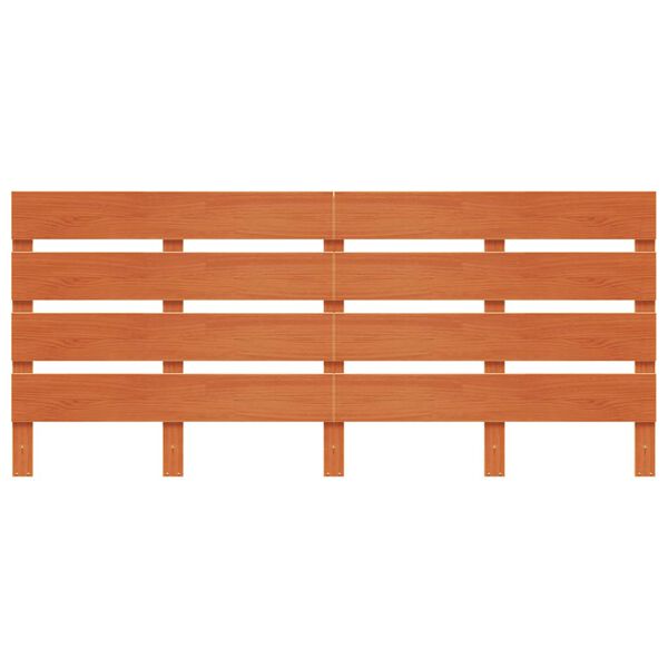 vidaXL T&ecirc;te de lit cire marron 180 cm bois massif de pin