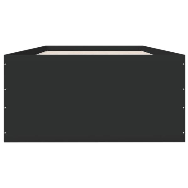 vidaXL Cadre de lit sans matelas noir 90x190 cm