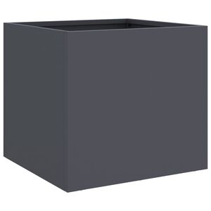 vidaXL Jardini&egrave;re anthracite 32x30x29 cm acier