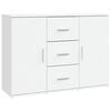 vidaXL Buffet blanc 91x29,5x65 cm bois d'ing&eacute;nierie