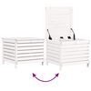 vidaXL Salon de jardin 5 pcs blanc bois massif de pin