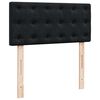 vidaXL Cadre de lit ottoman avec matelas noir 90x200 cm velours